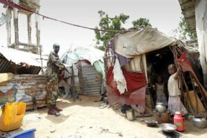 Vluchtelingen in Mogadishu