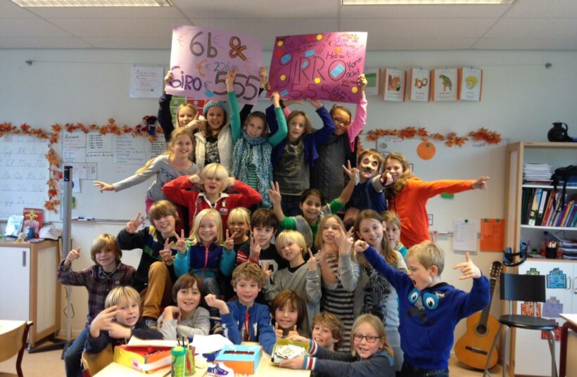 Klas 6B van de Paulusschool in Utrecht haalde € 226,55 op